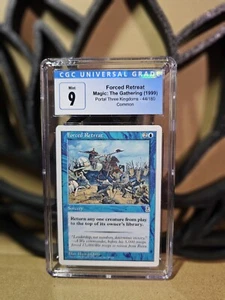 MTG - Forced Retreat Portal Three Kingdoms Regular CGC Graded - 9 (Mint) - Picture 1 of 3