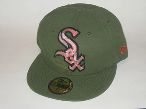 NEW ERA CHICAGO WHITE SOX RIFLE GREEN FITTED HAT CAP 59/50 59FIFTY BASEBALL - Picture 1 of 4