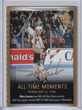 2015-16 SP Authentic Limited Autographs Moments #140 Mike Gartner AUTO