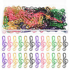 100Pcs Paper Colorful Paperclips Bills Fixing Paperclip Friends