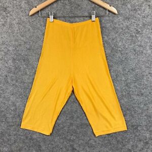 Addie Lee Womens Dance Shorts Leggings Size XS Yellow Petite Fitted 37603