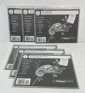 Lot of 6 Teacher Resource Masters enVision Math Grade 4 - Topic 4,5,13,17,18,19 - Picture 1 of 4