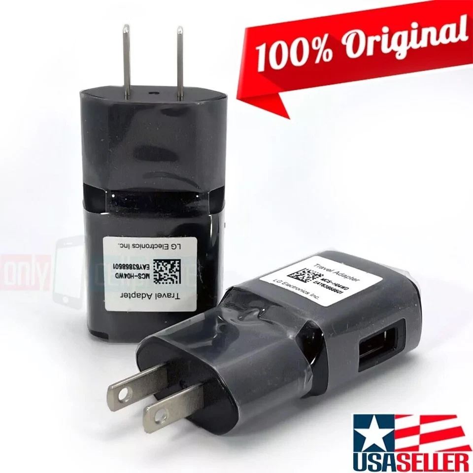 Carregador de parede USB carregamento rápido original LG 15W para ThinQ V60 V40 G8 G7 G6 X Power - Imagem 1 de 4