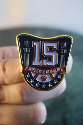 Washington Nationals Pin 2005-2020 15 Years Collectible Baseball Souvenir NEW - Image 1 of 4