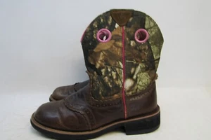 Botas de Vaquero Ariat Fatbaby Mujer Talla 10 B Camufladas Cuero Marrón Buckaroo Stockman - Imagen 1 de 11