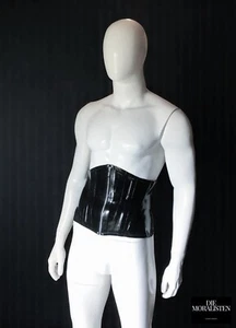 Latex Gummi Unterbrustkorsett Taillenkorsage Reißverschluss Fetisch BDSM - Bild 1 von 9