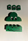 Lego Pt 6216 Slope Curved 4x2x2 Triple With Eyes, Pt 3001 With Nostrils & Mouth