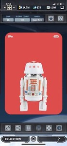 Topps Star Wars Digital Card Trader Red Out Of The Box R5-D4 Insert