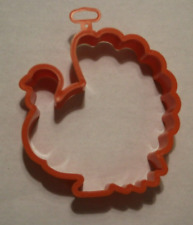 Thanksgiving Turkey Orange Plastic Treat Cookie Cutter HMK CDS Hallmark Cards