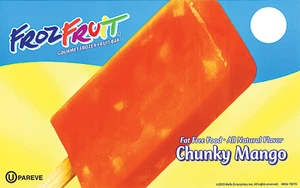 Frozfruit Chunky Mango Ice Cream Bar, Ice Cream Truck Sticker - Picture 1 of 1