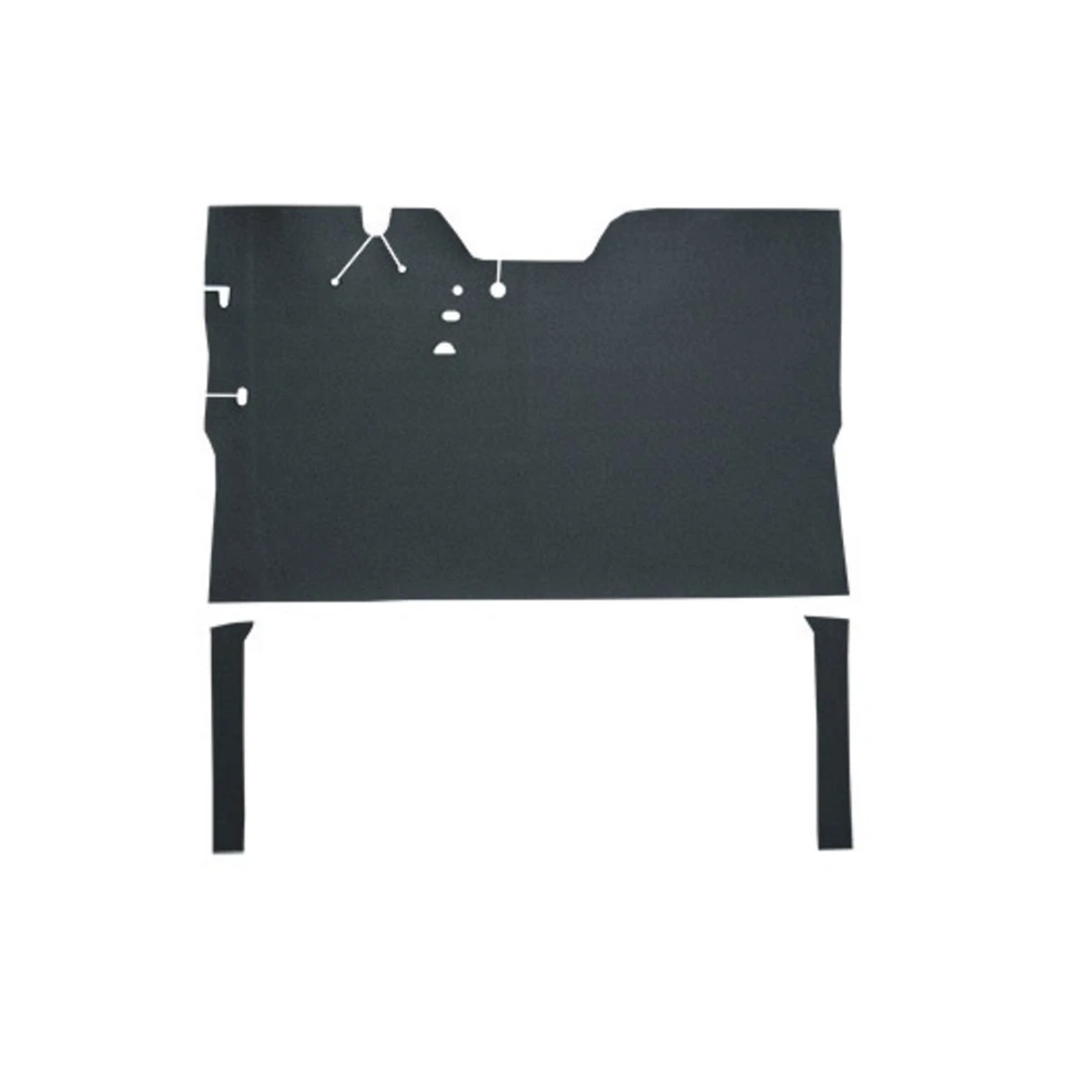 Alfombra para camioneta Chevrolet 1955 primera serie delantera con extensiones laterales vinilo Foto 1 de 4