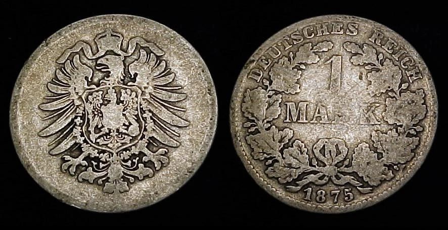GERMANY 1875 D 1 Mark G - Image 1 of 1