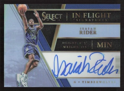 2017-18 Panini Select Isaiah Rider Auto In Flight Signatures #/149 #IF-IR Card - Image 1 of 2