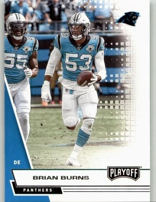 2020 Panini Playoff Brian Burns #144 Carolina Panthers - Image 1 of 2