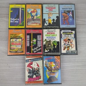 Amstrad CPC Game Cassette Bundle x10 inc Ghostbusters, Daley Thompson, Roland - Picture 1 of 2