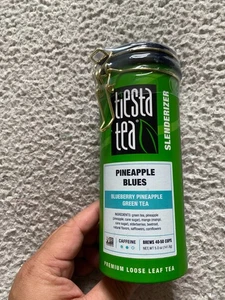 Tiesta Tea Pineapple Blues Blueberry Pineapple Green Tea Caffeine Free 5.0 oz - Picture 1 of 9