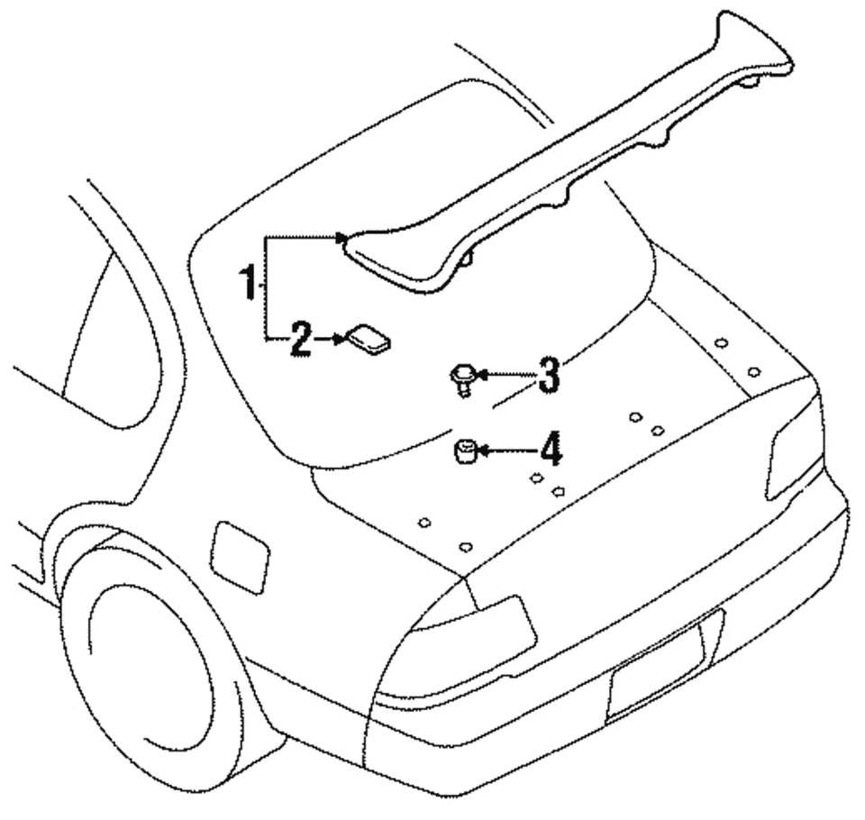 Clip alerón original Nissan 01553-04631 Foto 1 de 1