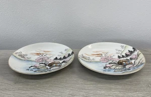 2 Piattini in porcellana Kutani 5"!! - Foto 1 di 5