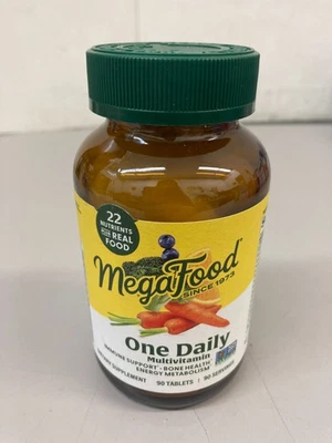 MegaFood One Daily 90 Tablets Dairy-Free, Gluten-Free, Kosher , Non-GMO - 02/27 - Image 1 of 3