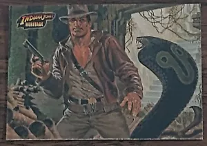 Tarjeta de Indiana Jones Topps Heritage Gold #85 SN#/500 reverso blanco arte conceptual Amsel - Imagen 1 de 2