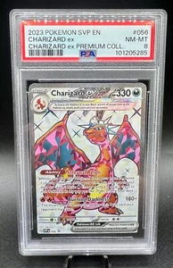 2023 POKEMON SVP EN-SV BLACK STAR PROMO #056 CHARIZARD EX PSA 8 - Picture 1 of 3