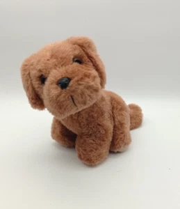 Plüsch Hund Welpe braun Höhe ca.20cm Heunec Stofftier Kuscheltier 90er Jahre - Bild 1 von 7