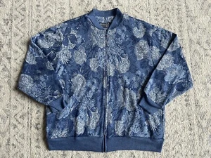 Chaqueta BonWorth para mujer tapiz cremallera completa talla grande vintage - Imagen 1 de 5