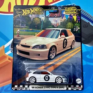 RARE VHTF 2024 Hot Wheels Boulevard Premium 99 Honda Civic Type R EK9 Japan JDM - Picture 1 of 7