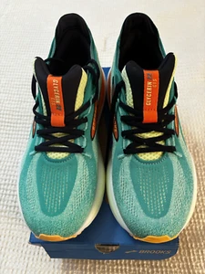 Brooks Green, Neon, Orange, Glycerin GTS 22 Shoes, Size 9, Never Worn. - Picture 1 of 7