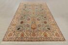 9x12 GreyBlue Beige Classic Retro Tradtional  Rug Hand Knotted Washable Rug-7204