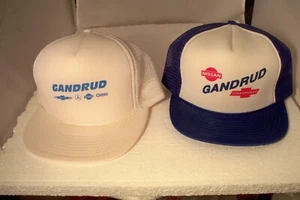 2 Gandrud Nissan Chevrolet Geo Snapback Hat Hats Car Dealership Green Bay WI - Picture 1 of 5
