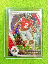 CHASE YOUNG WHITE SPARKLE PRIZM CARD JERSEY #2 OHIO STATE 2021 Prizm DP  SSP /20