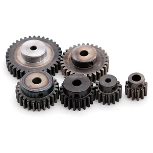 1.5 Mod 12T-35T 45# Steel Spur Gear Common Bore 5 6 8mm With Fixing Screw X 1Pcs - Picture 1 of 12