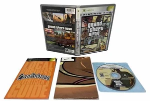 Grand Theft Auto San Andreas GTA Xbox OG Complete CIB w/ Map & Manual Tested - Picture 1 of 8