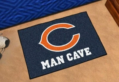 Alfombra FANMATS NFL Chicago Bears Nylon Universal Hombre Cueva Equipo 19 X 30  Foto 1 de 2