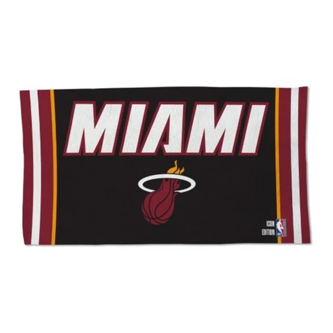 MIAMI HEAT AUTHENTIC ON-COURT LOCKER ROOM TOWEL 22"X42" WINCRAFT 👀🏀 Cover