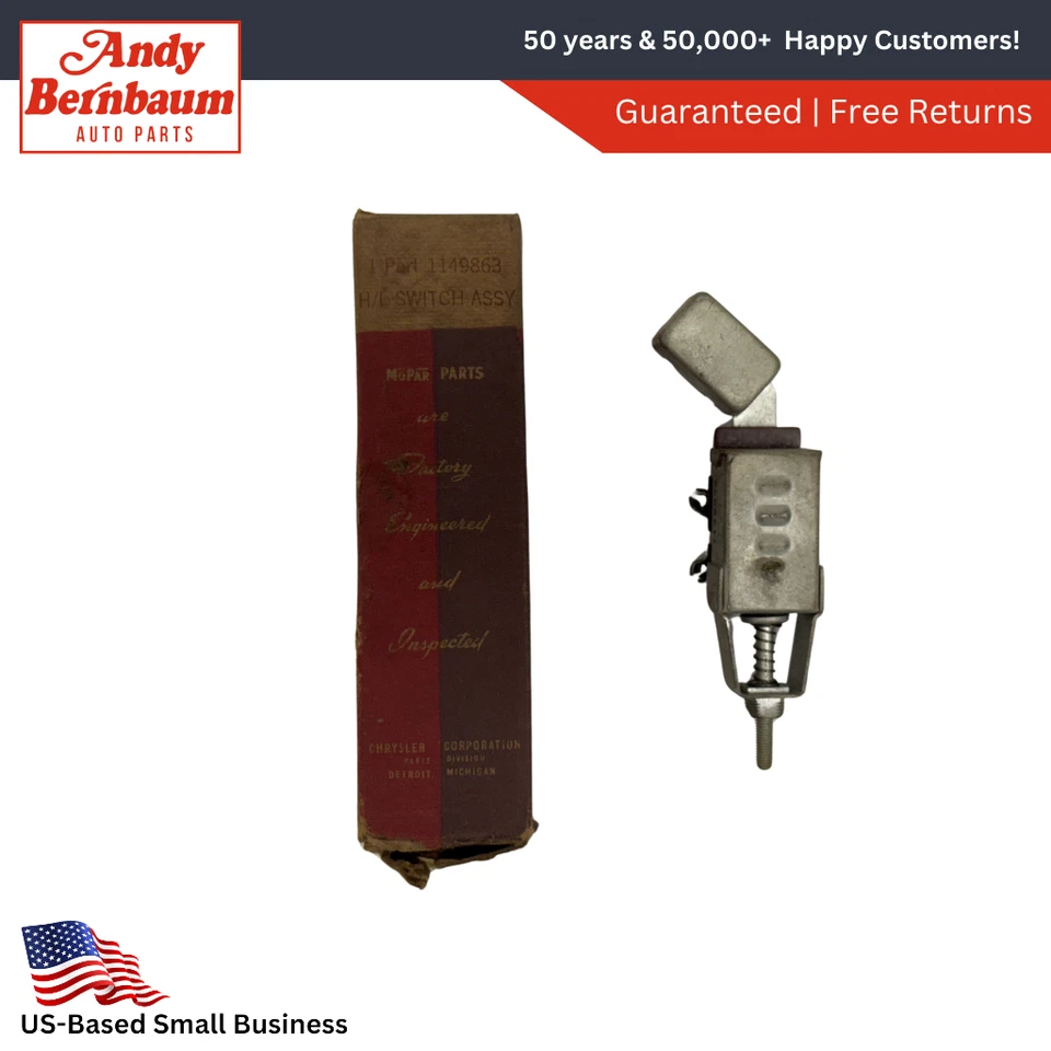 Interruptor de control de faros Desoto S-11 1946-1948 1149863 NOS Foto 1 de 4