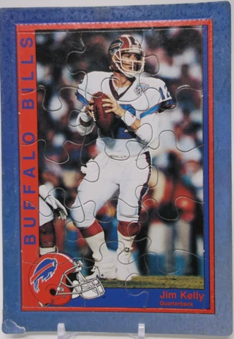 1992 JIM KELLY Buffalo Bills Puzzle Postcard (1) Cover