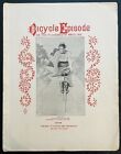 vintage BICYCLE EPISODE or THE PLEASURES OF WHEELING sheet music 1897 Boston