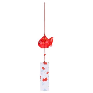 Goldfish Wind Chime Mother Father Glass Japanese Style Windchime - Picture 1 of 6