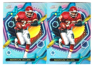Lot (2) 2023 Topps Composite Chrome Marcus Allen Cosmic Refractor #274 Chiefs - Picture 1 of 3