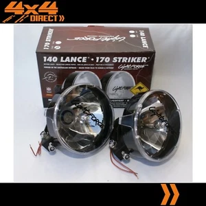 LIGHTFORCE 170 STRIKER DRIVING SPOT LIGHTS W/ AFTERMARKET 55W HID CONVERSION KIT - Picture 1 of 5