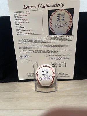 Miguel Cabrera Signed Hall Of Fame Baseball JSA LOA Autographed Tigers - Image 1 of 3