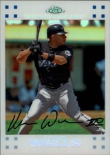 2007 (BLUE JAYS) Topps Chrome White Refractors #209 Vernon Wells /660