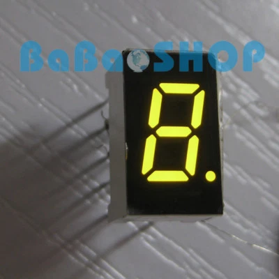 2pcs ~ 100pcs 0.3" 0.3 inch 7 Segment Display Yellow LED 1 Digit Common Cathode - Image 1 of 4