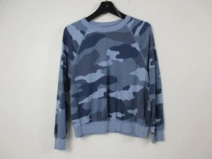 Aerie Pullover Damen klein blau Oberteil Sweatshirt Freizeit Damen Camouflage - Bild 1 von 12
