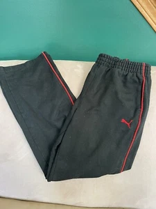 boys puma black sweat pants size M WPockets EUC - Picture 1 of 3