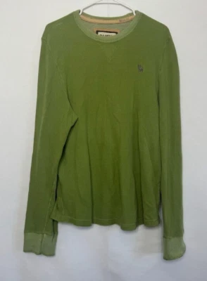 RUEHL Nº Camisa de punto gofre 925 para hombre XL verde algodón manga larga pulóver Foto 1 de 4