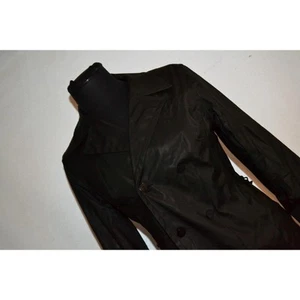 39008 Express Kunstlederjacke geknöpft schwarz Größe 7/8 Damen NEU - Bild 1 von 8