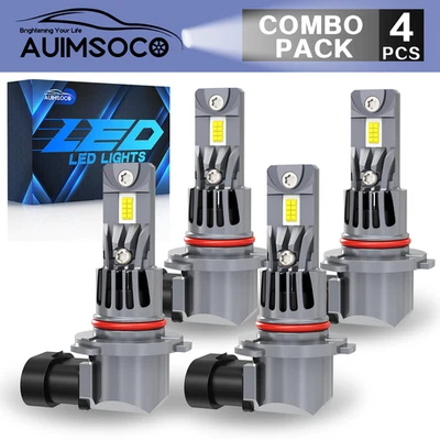 Para Scion tC 2005-2013 - Kit combinado de 4 piezas 6000K faros LED 6000K bombillas altas bajas Foto 1 de 4